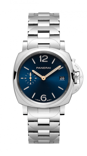 PNI LUMINOR DUE AUTO STAINLESS STEEL MENS BLUE DIAL WATCH