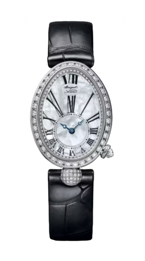 BRE REINE DE NAPLES AUTO ALLIGATOR STRAP LADIES MOP DIAL WATCH